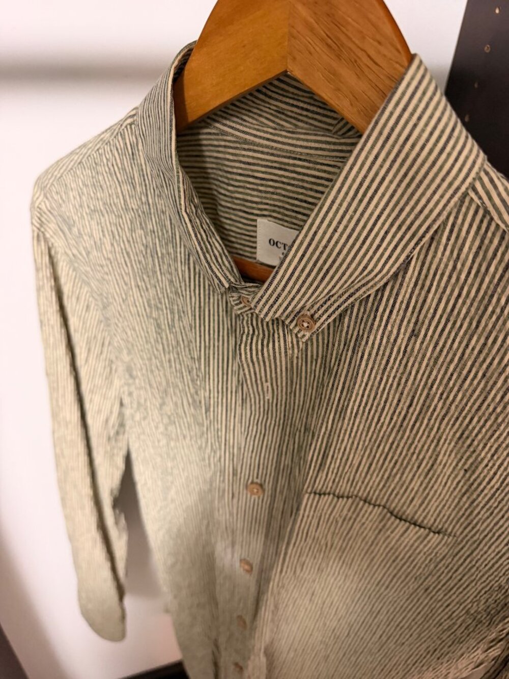 Octobre Éditions Corduroy Charlie Shirt Sage Green Size L